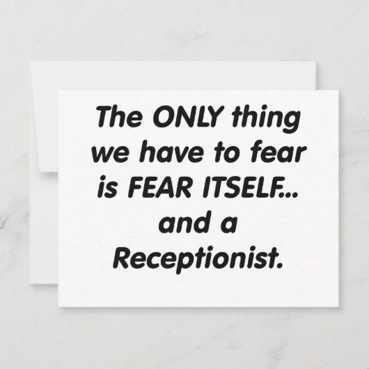 fear receptionist (Front)