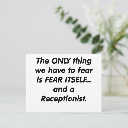 fear receptionist (Standing Front)