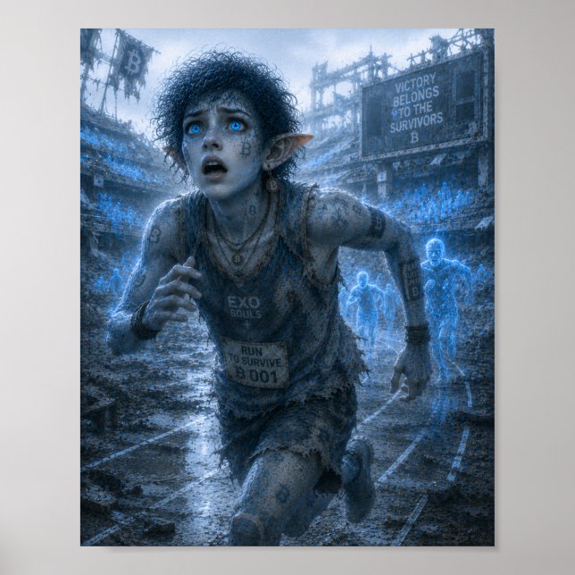 Fear / Runner / Ruined Stadium Poster (Front)