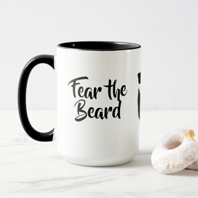 Fear the Beard Coffee Mug (With Donut)