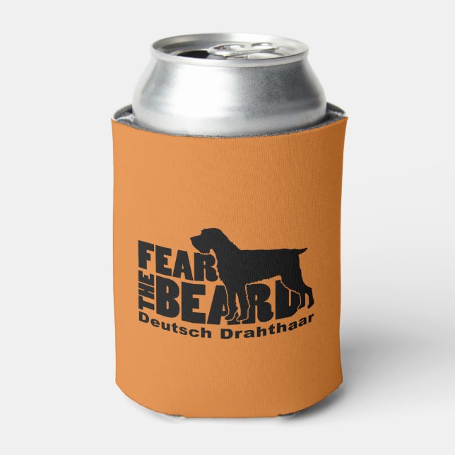 Fear the Beard - Deutsch Drahthaar Gear Can Cooler (Can Front)