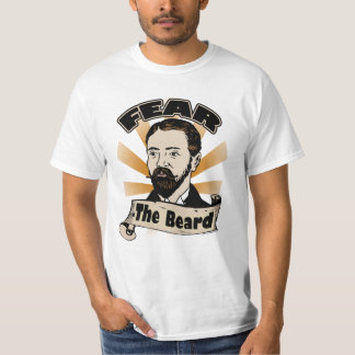 Fear the Beard, Funny Mustache T-Shirt