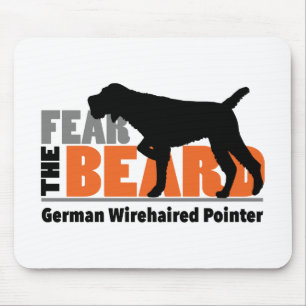 Fear the Beard - German Wirehaired Pointer Mouse Pad
