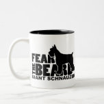 Fear The Beard - Giant Schnauzer Two-tone Coffee Mug at Zazzle