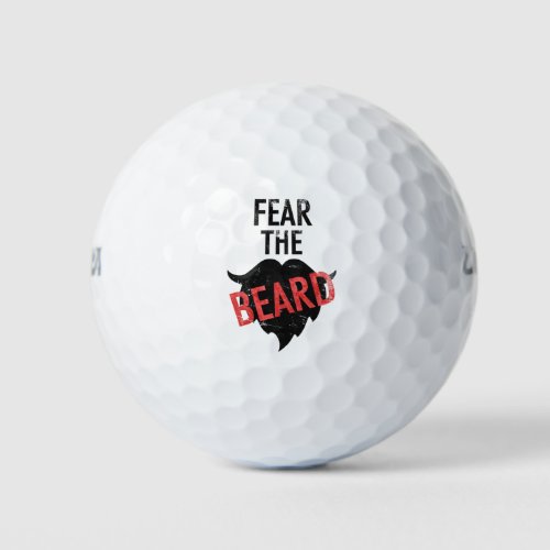 Fear the beard golf balls