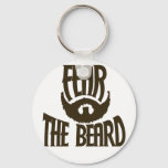 Fear The Beard Keychain at Zazzle