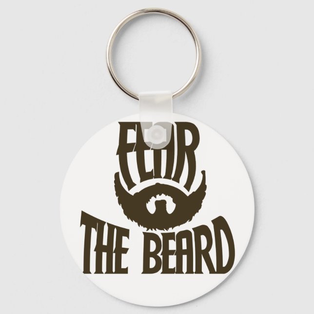 Fear the Beard Keychain (Front)