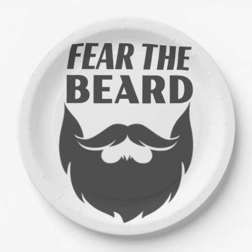 Fear the Beard Paper Plates