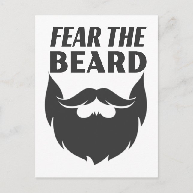 Fear the Beard Postcard (Front)