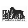 Fear the Beard - Pudelpointer Gear Rectangular Sticker