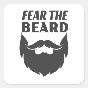 Fear the Beard Square Sticker