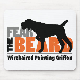 Fear the Beard - Wirehaired Pointing Griffon Mouse Pad