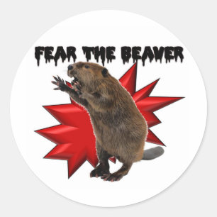 Fear the Beaver Classic Round Sticker