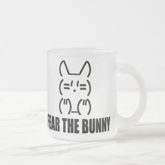FEAR THE BUNNY - Frosted Glass Coffee Mug