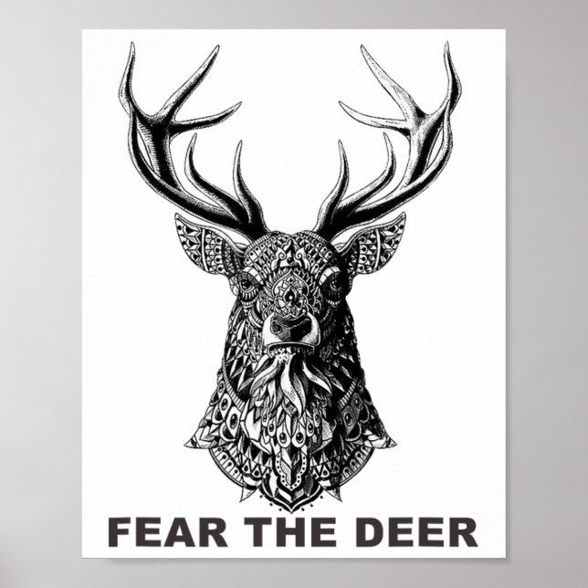 Fear The Deer Sketll  Poster (Front)