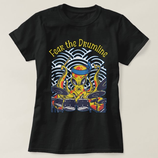 Fear the Drumline Drummer53 T-Shirt (Design Front)