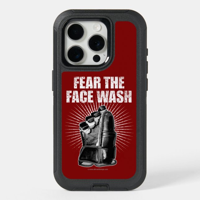 Fear The Face Wash (hockey) iPhone 15 Pro Case (Back)