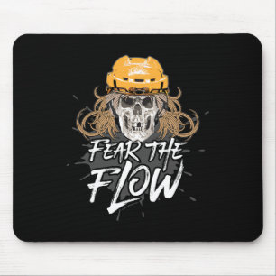 Fear The Flow - Funny Hockey Hair Mouse Pad