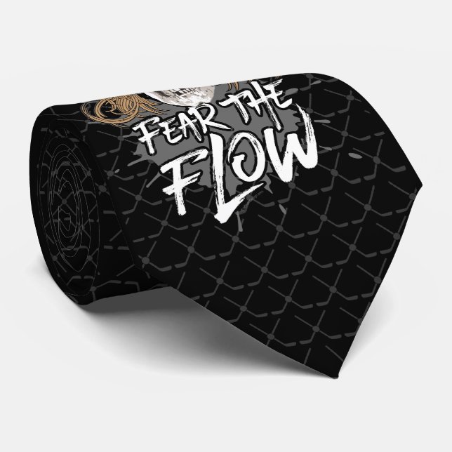 Fear The Flow (hockey hair) Neck Tie (Rolled)
