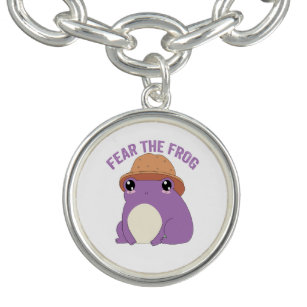 Fear The Frog Funny Quote For Frog Lovers Gift Bracelet