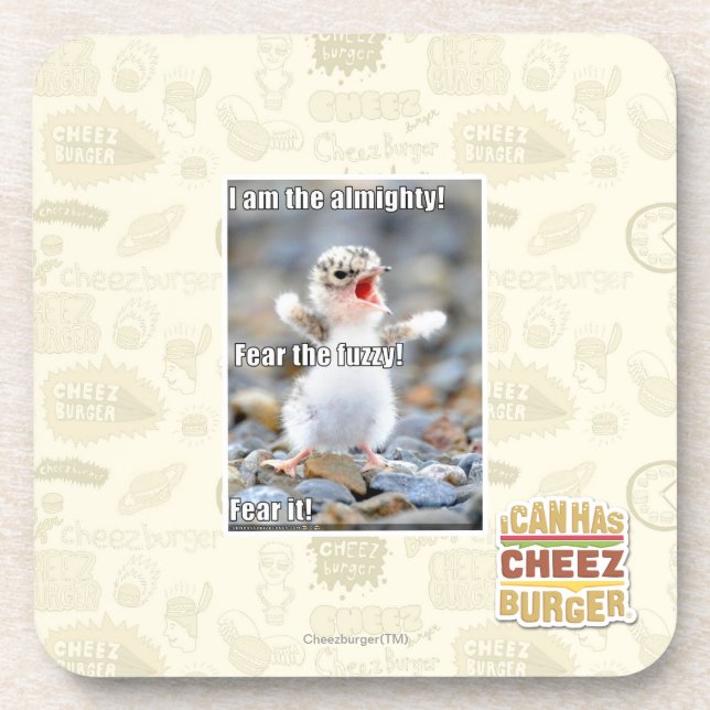 Fear the Fuzzy! Drink Coaster (Front)