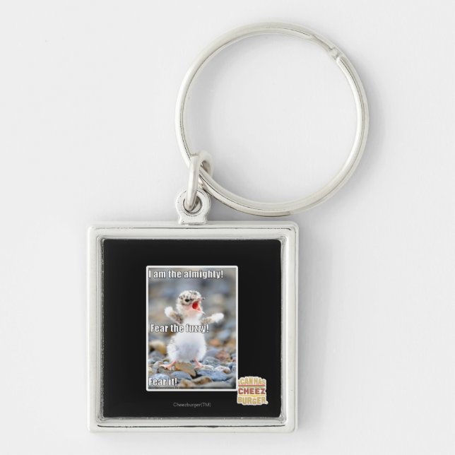 Fear the Fuzzy! Keychain (Front)
