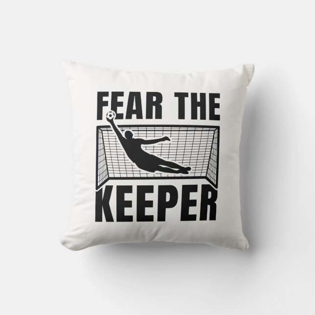 Fear The Keeper Throw Pillow (Front)