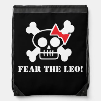 FEAR THE LEO! Drawstring Backpack