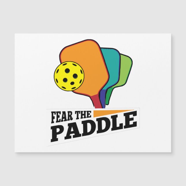 Fear the Paddle Funny Pickleball Picklballs and Pi (Front)