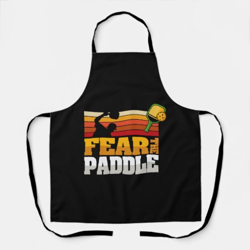 Fear the Paddle Pickleball Player Apron