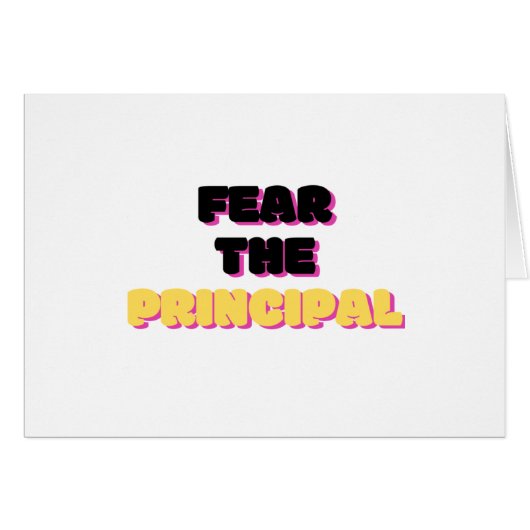 Fear The Principal 2 Cards (Front Horizontal)