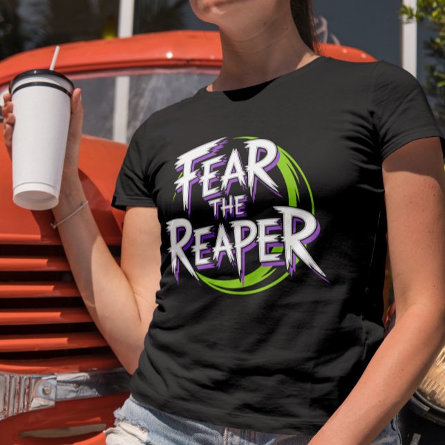 Fear the Reaper Soul Eater Inspired Y2K Chrome T-Shirt (Fear the Reaper Soul Eater Inspired Y2K Chrome)