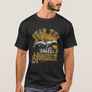 Fear The Snake Hunter Vintage Animal Gifts Honey B T-Shirt
