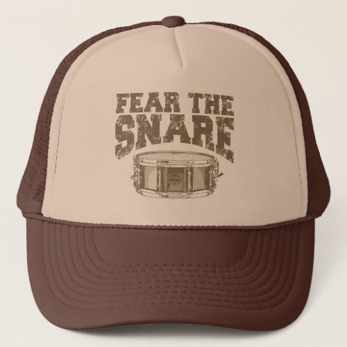 Fear the snare trucker hat