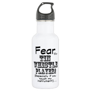 Fear The Tin Whistle Player Water Bottle