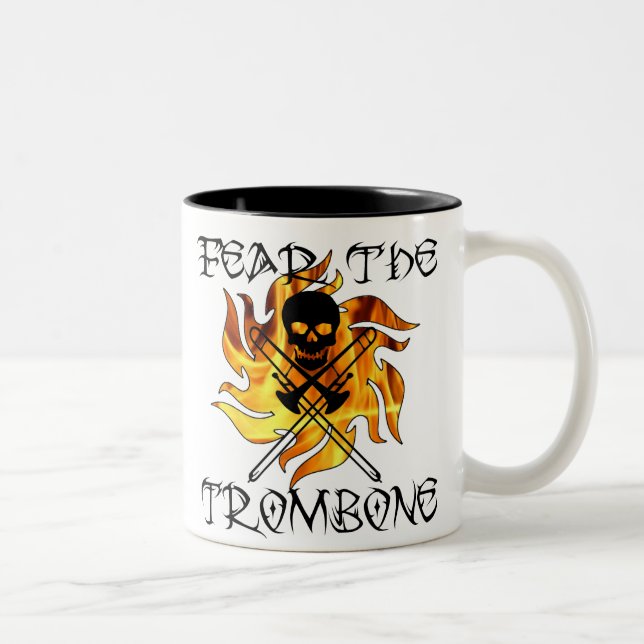 Fear the Trombone Two-Tone Coffee Mug (Right)