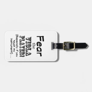 Fear The Viola Player Luggage Tag