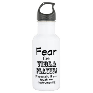 Fear The Viola Player Water Bottle