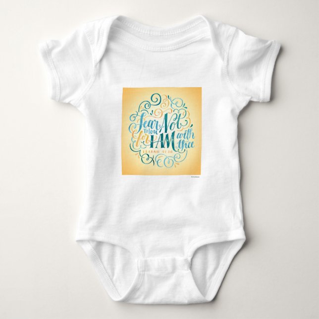 Fear Thou Not, for I Am with Thee Baby Bodysuit (Front)
