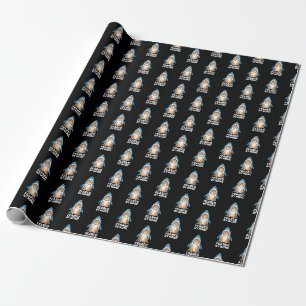 Feared By None Funny Cat in Shark Costume Humor Wrapping Paper