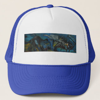 FEARFUL EYES THE DOW TRUCKER HAT