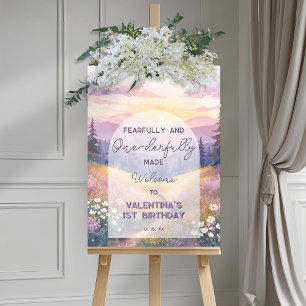 Fearfully and Onederfully Made Bible Girl Birthday Foam Board