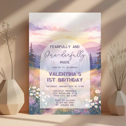 Fearfully and Onederfully Made Girl First Birthday