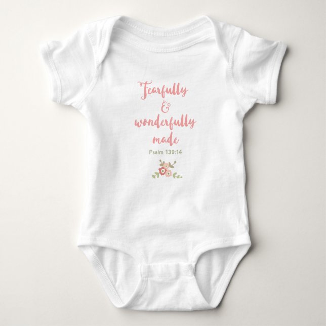 Fearfully and Wonderfully Made Baby BodySuit (Front)