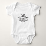 Fearfully And Wonderfully Made Baby Bodysuit at Zazzle