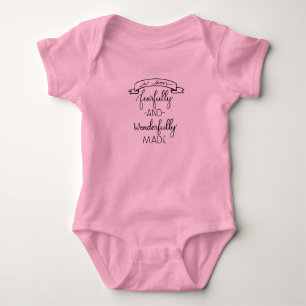 Fearfully and Wonderfully Made, Baby Girl Jumpsuit Bodysuit