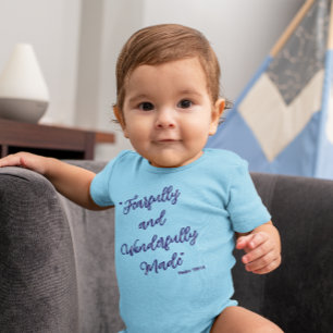 "Fearfully and Wonderfully Made" Bible Verse  Baby Bodysuit