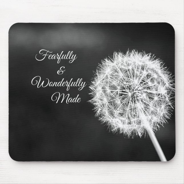 Fearfully and Wonderfully Made Bible Verse Mouse Pad (Front)