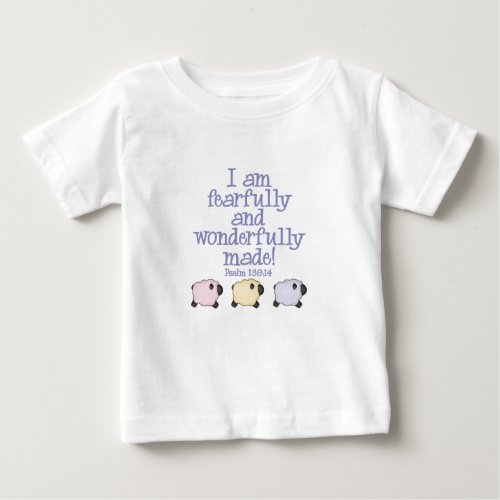 Fearfully and Wonderfully Made _ Blue Baby T_Shirt