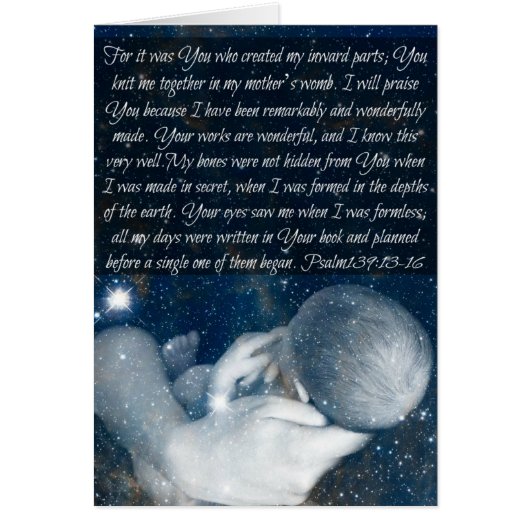 Fearfully and Wonderfully Made Card (Front)